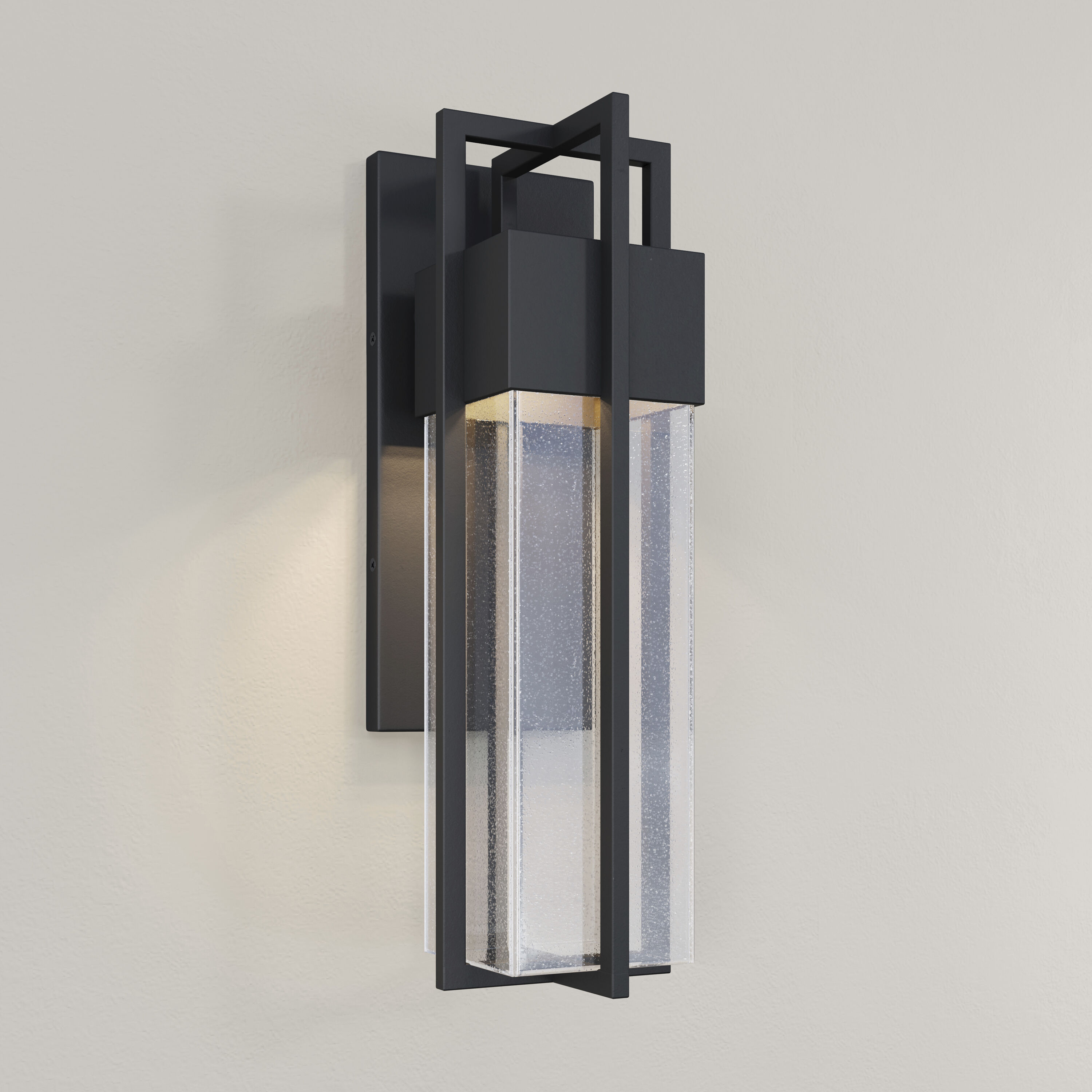 Kingler LED 20 inch Powder Coated Black Outdoor Wall Sconce